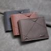 Men Bifold Wallet Slim Faux Leather Card Short Card Wallet Holder Pocket Wallet