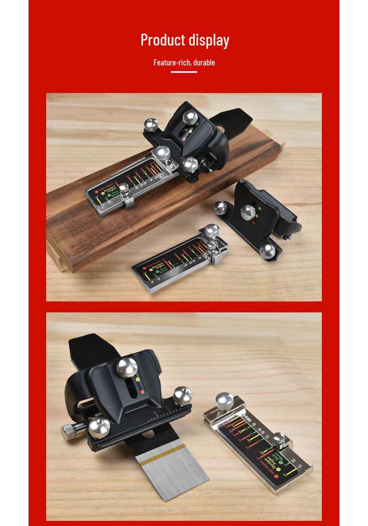 Woodworking Knife Sharpener & Angle Setter for Chisels and Planer Blades