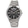 CASIO Analog Quartz Mens Wristwatch MTP-1381D-8AV Metal Band Silver Dark Gray Overseas Model