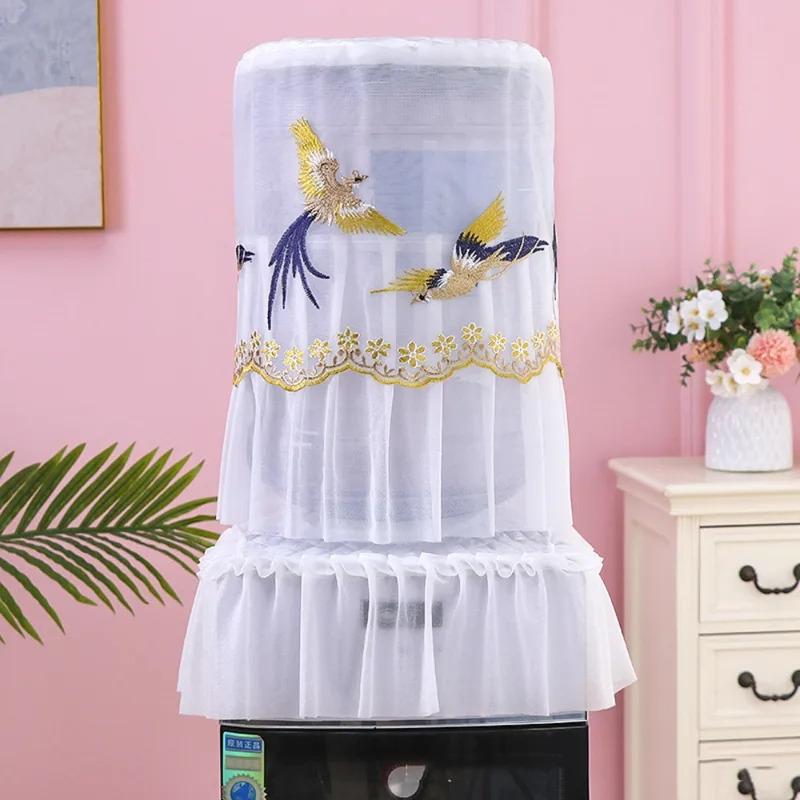 Household Water Dispenser Dust Cover Fashion Lace Upper Opening Reusable Water Bucket Sleeve