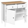 Solen white chest of drawers, 2 drawers, 2 doors