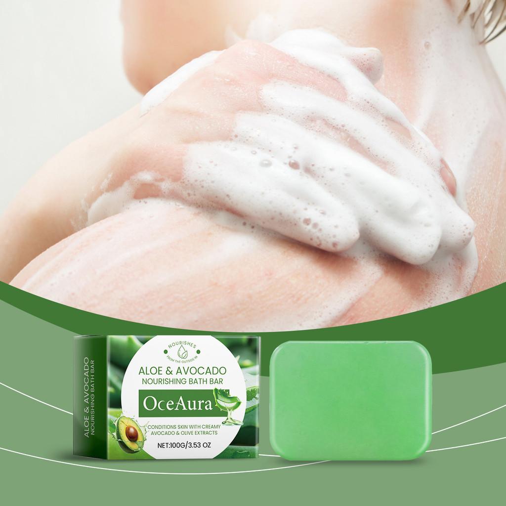 Oceaura Aloe Vera Moisturizing Body Soap Gentle Hydrating Herbal Cleanser For Skin