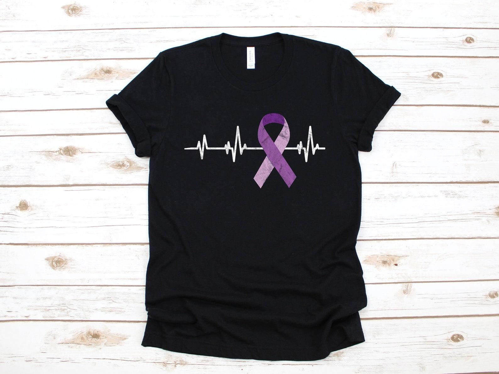 Lupus Ribbon Heartbeat Shirt | Lupus Awareness T-Shirt |T-shirt | T-shirt | T-shirt | Tank Top S