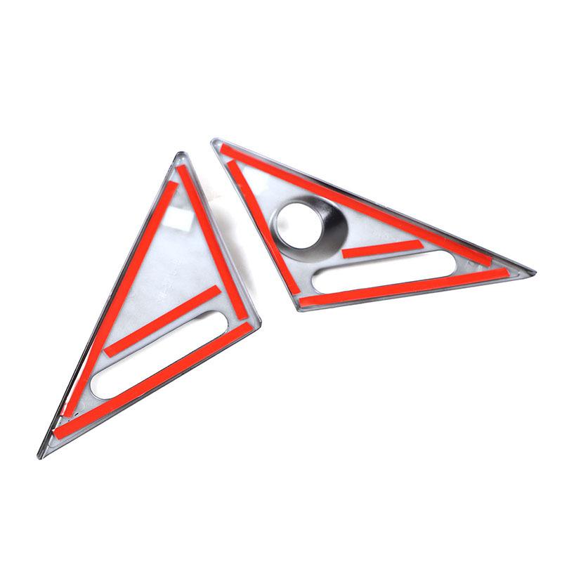 For Benz Smart 451 Fortwo 2009-2015 ABS Car Rearview Mirror Triangle Trim Panel A-pillar Antenna Decorative Sticker Accessories
