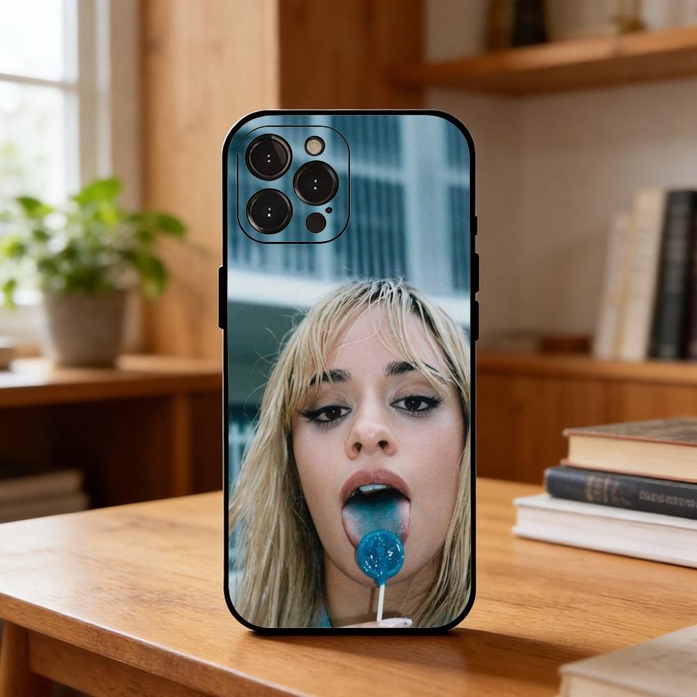 C-Camila C-Cabello CXOXO Phone Case For iPhone17,16,15,14,13,12Plus,Pro Max,XS,5G Soft Silicone Black Cover iPhone15