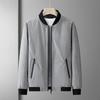 Spring Autumn Men Outdoor Fishing Casual Windproof Breathable Warm Jacket Fashionable Simple Natural Solid Color Versatile Coat