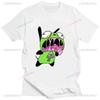 Lustiges Invader Zim Invader Gir Grafik T-Shirt Bild Männer Frauen Baumwolle Camisetas Cartoon Retro Baumwoll-Tees Liebliche Streetwear Oberteile
