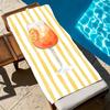 Towel Microfiber beach towel, quick-dry, sand-free, ultra-fine fiber, super soft. A-Aperol Spritzs
