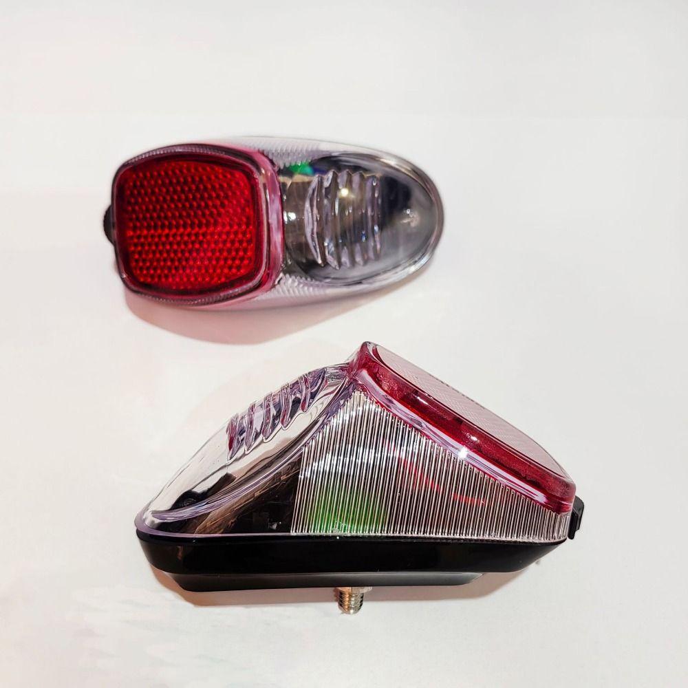 Plastic Solar Energy Bicycle Taillight 82*42mm Night Cycling Cycling Rear Light