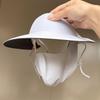 Women Summer Outdoor Full Face UV Sun Protection Mask with Hat Brim Visor Breathable Ice Silk Cooling Cycling Facekini