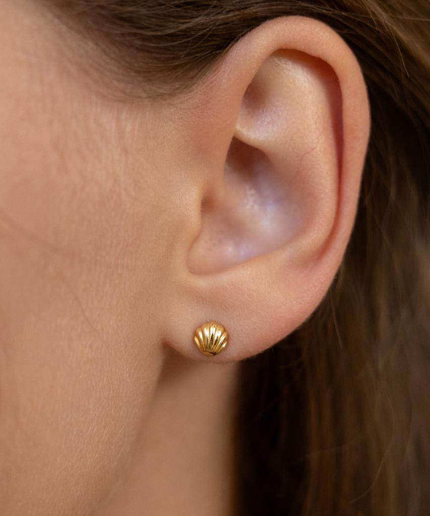 Tatiana (Silver 925) Mini Shell Earrings Ec3252