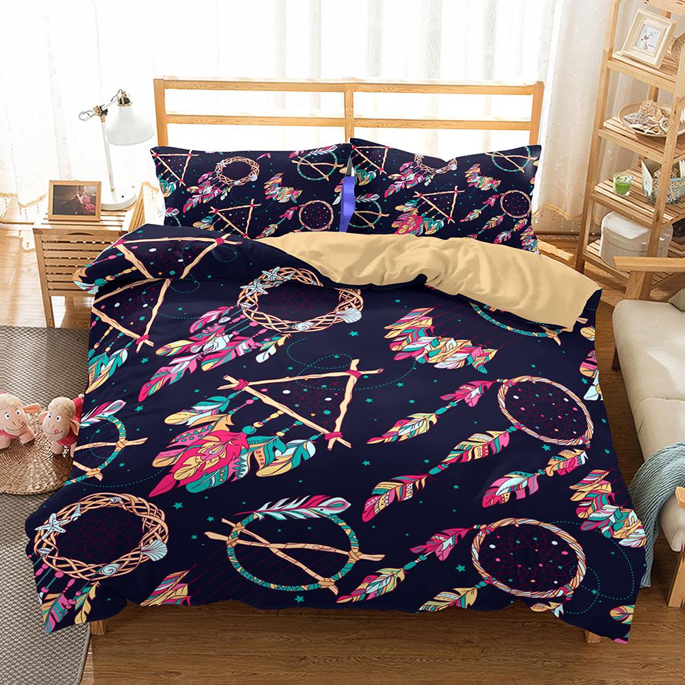 Western 3 Pcs Duvet Cover Sets Bohemian Bedding 228x228 Egyptian Hot Boho Bedroom Bedclothes Single Double Bed Set Pillowcase