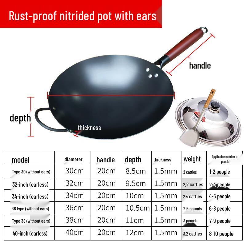 

Chu Yi Qi Nitrided Wrought Iron Stir-fry Wok