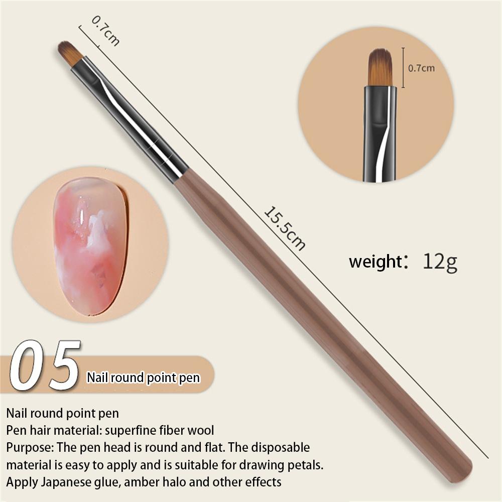 French Stripe Nail Art Liner Pinselspitzen Ultradünner Strichzeichnungsstift UV-Gel Malpinsel Maniküre-Werkzeuge