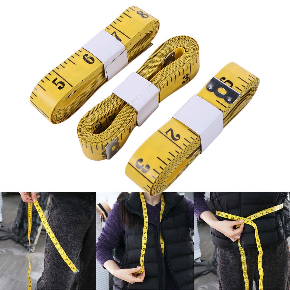 3Pcs 3 Meter 120in Soft Tape Measure Metric Scale Measuring Body Measuring Tape  Waist Circumference
