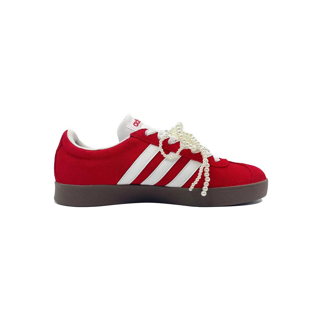 Adidas Passion Pearl, Sweet Style Lightweight Low top Skateboard Shoes Women's Red White HQ1802(Team1230-)