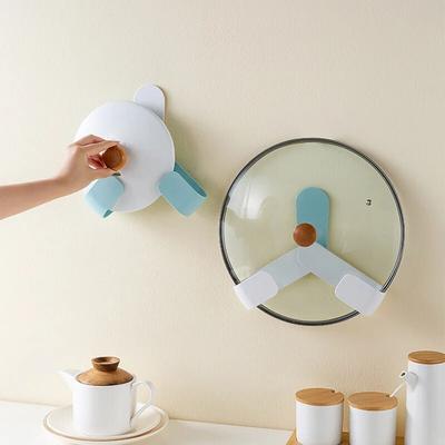 1 Pz Portacoperchi Regolabile da Parete Organizzatore Portaoggetti per Cucina Domestica Ganci Rotabili Porta Coperchi per Pentole