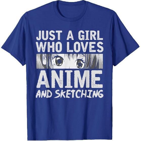 Japanese Manga Drawing Otaku Gift Anime Girl T-Shirt