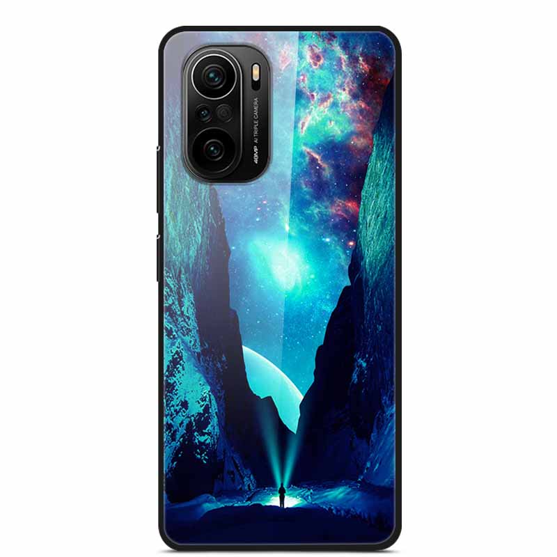 For Xiaomi Poco F3 Case Tempered Glass Hard PC Phone Back Cover For Xiaomi POCO F3 5G Cases Shells PocoF3 F 3 2021 6.67'' Coque