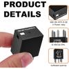 Wevdn 2 PCS Power Relay, 5 Pins G8V-RH-1C7T-R-DC12 Car AC Relay Plug Replacements, Multi Purpose Automotive Electromechanical Relay Heavy Duty