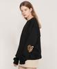 GRAVER [Unisex] Elbow Leopard Heart Sweatshirt_Black