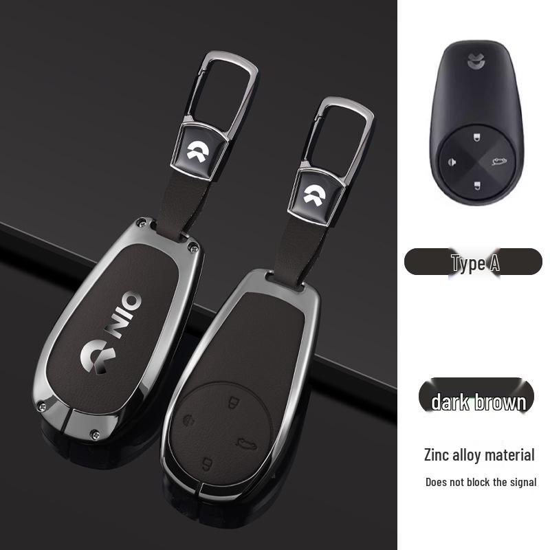 Nio Car Key Case: Anti-Lost Shell for ES7/ET5/ET7/ES6/EC6/ES8 Models - High-End Buckle for Men and Women