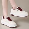 Fashion Letter Embroidery Sports Shoes Women Spring Autumn Mix Color Lace Up Sneakers Woman Soft Sole Platform Vulcanize Shoes Mujer