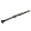 Miniature Clarinet Replica with Stand and Case Mini Musical Instrument Dollhouse Model Ornament 6.3