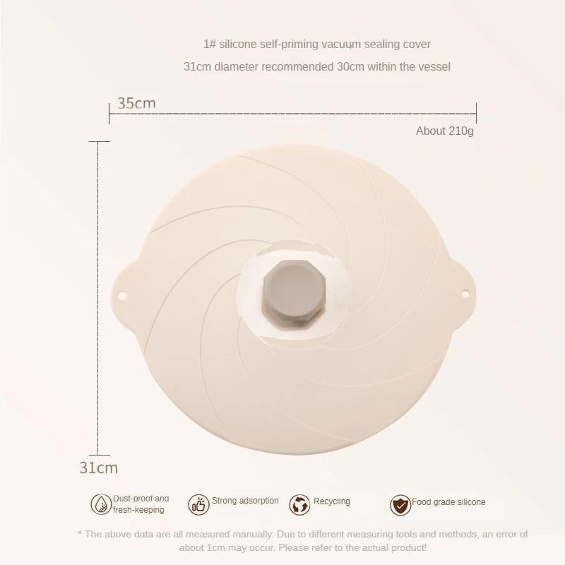 Silikon Saugdeckel Mikrowellen Hitzebeständige Abdeckung Wrap Schüssel Dosen Deckel Vakuumversiegelung Stretch Verschlussdeckel Kochgeschirr