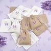 Sachet Empty Bags Small Jute Bag with Drawstring Linen Pouch for Filling Spice Herbs Jewellery Wedding Gift Drawstring Bags