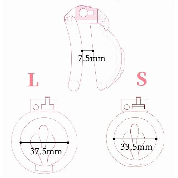 Nová růžová klec cudnosti pro muže Sissy Bondage Zařízení pro cudnost Penis Cage Abstinence Lock Ring Penis BDSM Gay SexToys pro dospělé