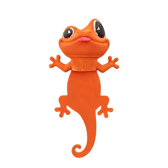 Funny Gecko Bookmark 3D Printed Lizard Page Clip Novelty Animal Bookmark for Readers