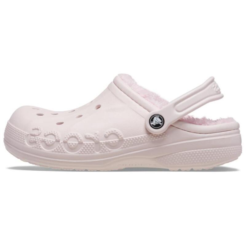Crocs Baya fleece comfortable and versatile hole shoes men's pink