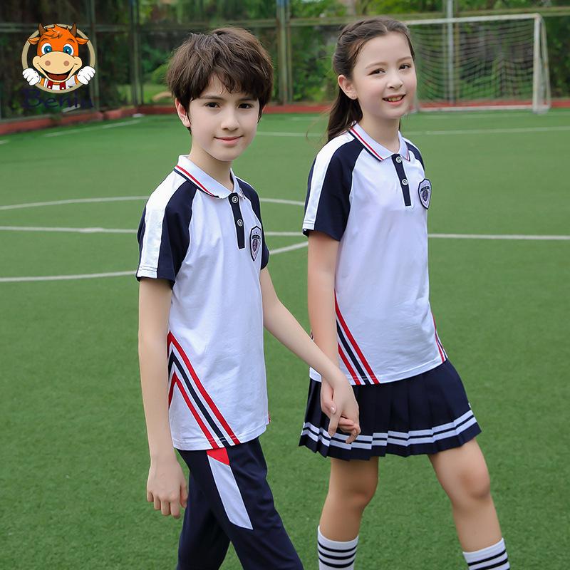 Elementary School Summer Short Sleeve Sports Set for First Grade & Kindergarten