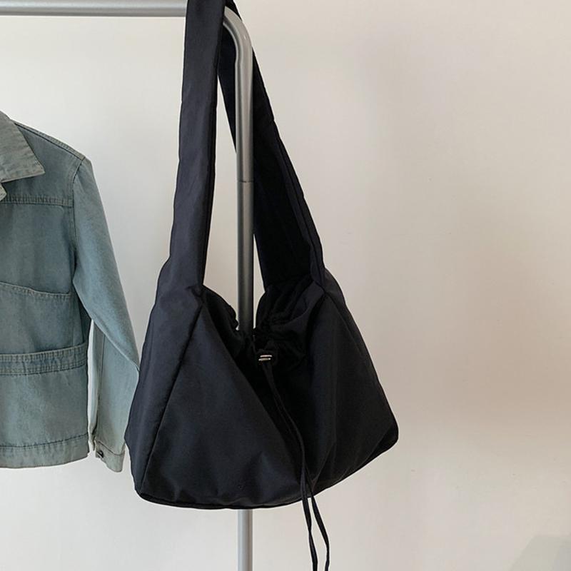 Borsa a tracolla con coulisse casual per donna, borsa a mano di grande capacità, borsa sportiva da palestra, borsa per la spesa, borsa a tracolla da ragazza