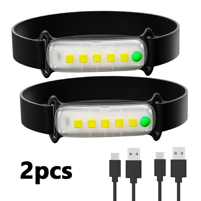 COB LED Headlamp Waterproof Mini LED Flashlight Fishing Head Lamp LED Flashlight Camping Hiking Lamp Working Camping Head Light