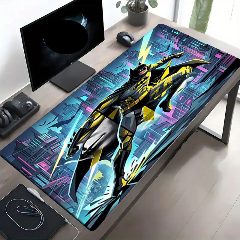 Batman Print Mouse Pad, Anti‑Slip Desktop Keyboard Mat, for PC Laptop Gaming Working Daily Use, Cool Festival Surprise Gift
