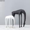 Creative Long Necked Horse Statue Desk Decoration Minimalist Horse Sculpture Metal Crafts Ornaments Room Aesthetic Decor