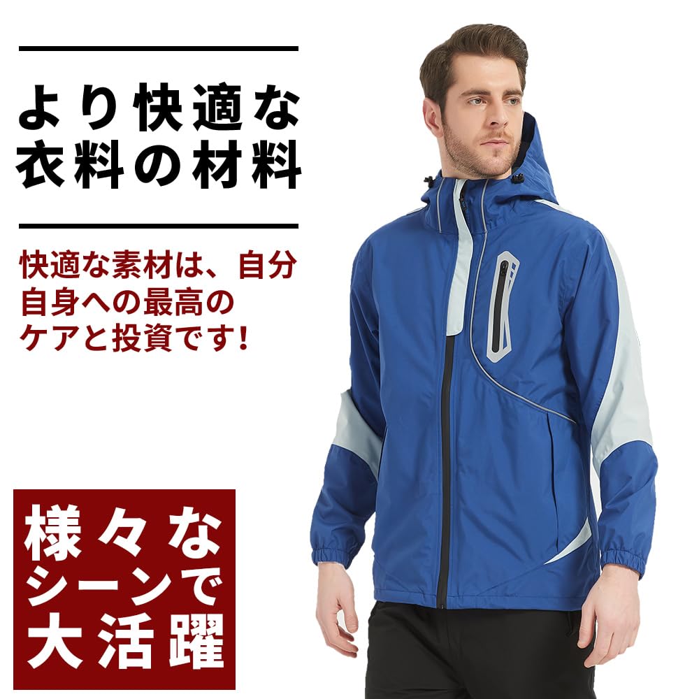 Rainwear Set and Rain Golf Mountain Suitable for Outdoor and Commuting and Winter Clothing [Aoki Outdoor] Men's (Top Bottom) - Suit, Wear,
