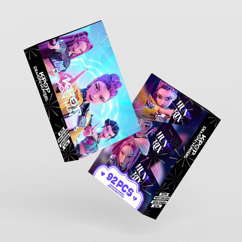 92 Monster Hunter Squad Small Cards K-POP Monster Hunter Squad Double Sided Small Cards Boxed with LOMO Cards