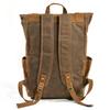 Muchuan Waxed Canvas Backpack: Large, Casual European & American Style, Waterproof Travel Bag for Men