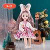 30cm 1/6 Bjd Doll Dress Up Clothes Floral Skirt 23 Joint Movable Girl Toy