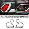 Pentru Mitsubishi Outlander 2015-, ABS Cromat Inel Cadru Ornament Bandă Decorativă Lampă de Ceață Față și Spate Accesorii Decor Mașină