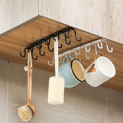 Coffee Cup Holder Hanger Hook Rust-Resistant Strong Load-bearing Easy To Install Under-Cabinet Mug