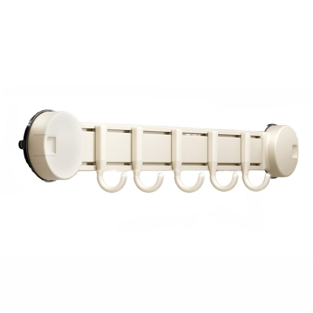 4/5/6 Hooks Vacuum Adsorption Hooks Simple Door Hanging Clothes Hook Robe Coat Hangers Bathroom