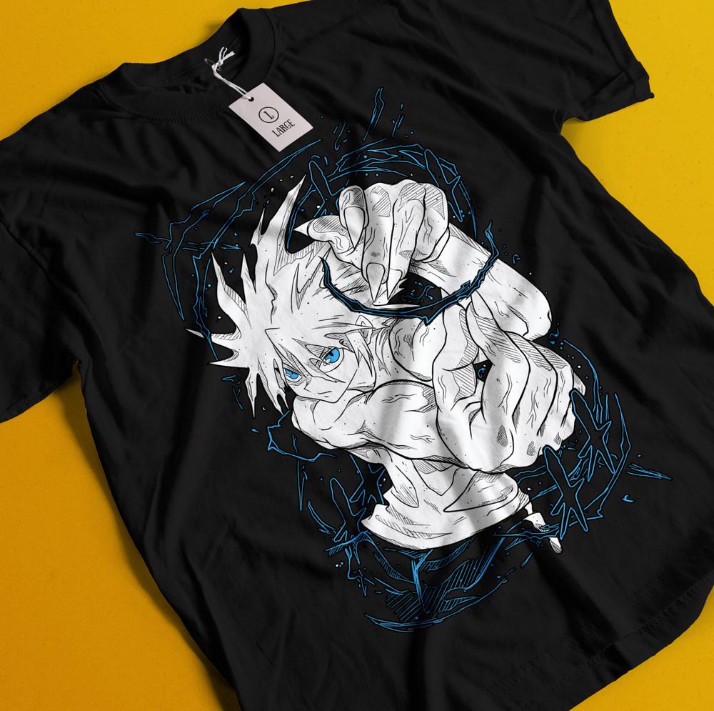 

Killua Tshirt Hisoka Shirt Hunter X Hunter Manga Strip HXH Tee Anime Gon T-Shirt XL