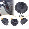 6 Brake Hub Cleaning Discs, Sanding Wheel Care Accessory, Tool for Studs And