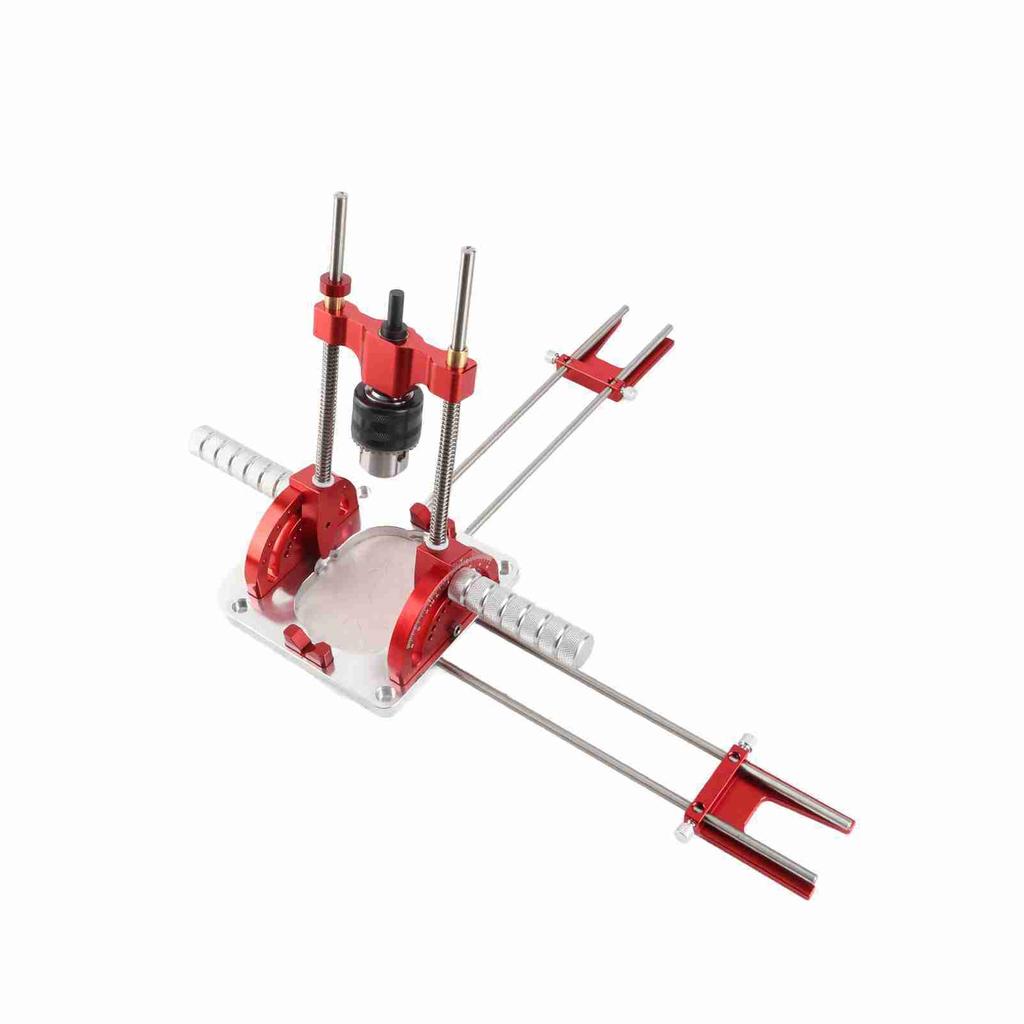 Ghid de burghiu Locator din aliaj de aluminiu reglabil Poziționare de foraj Fixare pentru prelucrarea lemnului