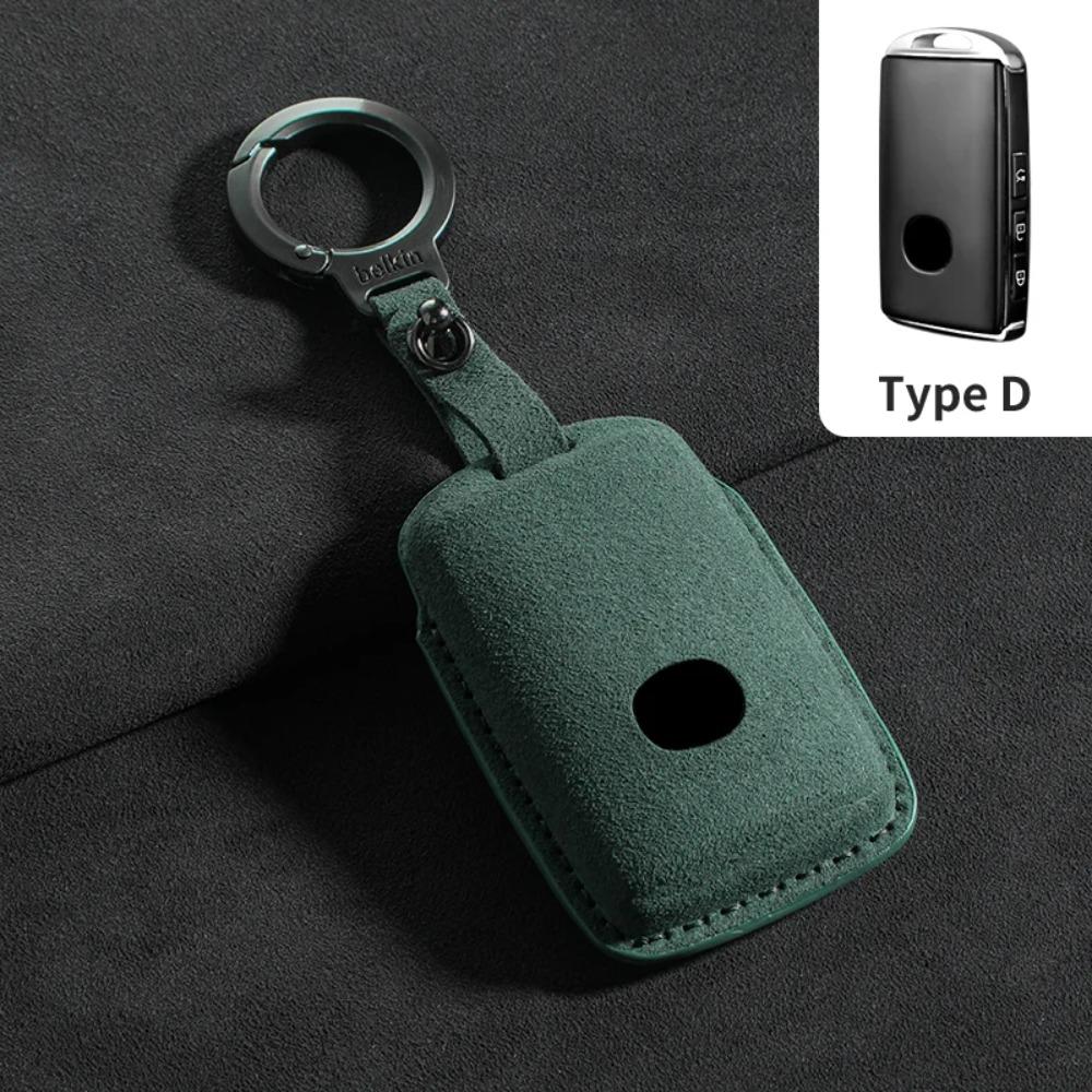 Suede Leather Car Remote Key Case Cover Shell for Mazda 3 6 Alexa CX30 CX50 CX60 CX 3CX4 CX5 CX8 CX9 Protector Fob Accessories