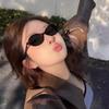 Vintage INS Style Oval Small-frame Myopia Sunglasses Unisex Literature and Art Advanced Sun Protection Glasses 0 To -4.0